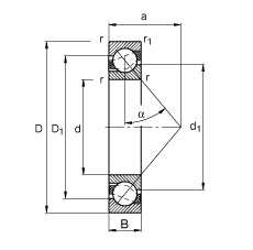 ǽ|S 7303-B-TVP, (j) DIN 628-1 ˜ʵҪߴ|  = 40