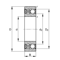 {(dio)S 2307-2RS-TVH, (j) DIN 630 ˜ʵҪߴ, ɂ(c)ܷ