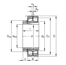 {(dio)ĝLS 22206-E1-K + H306, (j) DIN 635-2 (bio)(zhn)Ҫߴ, F׺;o