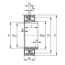 {(dio)ĝLS 22332-K-MB + AH2332G, (j) DIN 635-2 (bio)(zhn)Ҫߴ, F׺ж