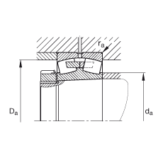 {ĝLS 22252-B-K-MB,  DIN 635-2 ˜ʵҪߴ, FףF 1:12