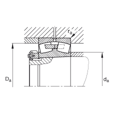 {ĝLS 239/600-B-K-MB, (j) DIN 635-2 ˜ʵҪߴ, FףF 1:12